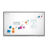 Интерактивная панель [IFPKV1INT75] Nextouch [NextPanel 75S] 75", 3840x2160 60 Hz, ИК, 20 касаний, 400 кд/м2, 1200:1, 8GB DDR4 + 64GB, Android 9, 2x16 Вт + 15Вт, камера 13Мп, микрофон, пульт ДУ, 2 стилуса от магазина 